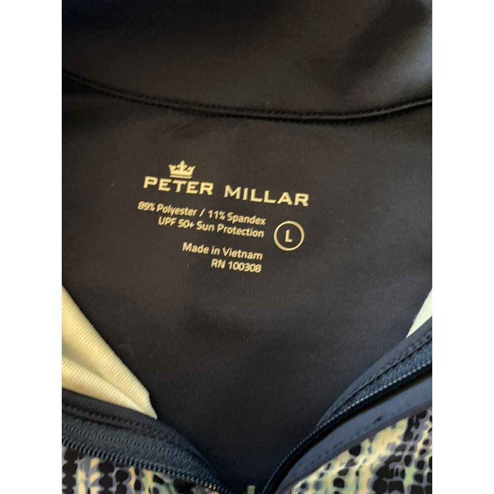 Peter Millar Black And Blue Patterned Women's Top - image 3